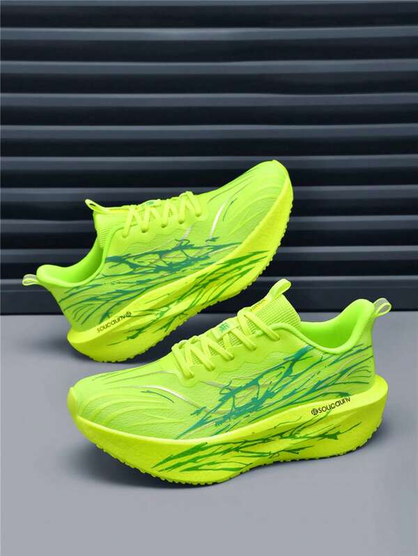 2026 Zapatillas de Correr Unisex con Placa de Carbono - Absorción de Impactos, Antideslizantes, Transpirables, Ligeras, Luminosas, para Todas las Estaciones para Carreras/Entrenamiento