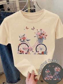 Women T-Shirts - Apricot - View 2