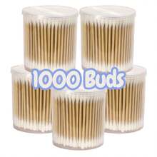 1000pcs Unscented Double-Headed Swabs, Disposable Ear Cleaning Makeup Buds In Box, Cotton Buds, Cotton Swabs, Earbuds - 1000 pcs - View 4