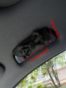可愛波點蝴蝶結汽車車頂把手套，創意汽車內飾門把手套，把手保護套，汽車把手套，汽車內飾配件 - 蝴蝶結 - 查看 3
