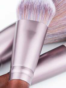 11pcs Premium Makeup Brush Set Nylon Bristles Suitable For All Skin Types, Durable Handle - Foundation, Blush, Contour, Powder, Highlighter Professional Makeup Tools With Storage Bag - Multicolor - View 6