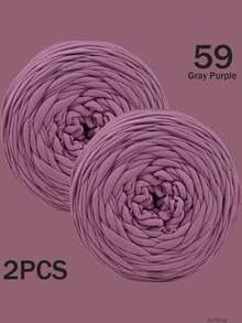 1/2件 T-Shirt 紗線，大號 300g±20g/件 -2cm 寬，編織布料柔軟聚酯纖維紗線，適用於 DIY 鉤編包包、籃子、地墊、拖鞋、娃娃、紗線手工藝。多色紗線、度假紗線、鉤編紗線、手工紗線、多功能鉤編配件、手工禮物 - 彩色 - 查看 109