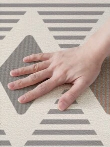 DAJIANG 1件裝復古條紋長條地毯，適用於浴室、廚房、戶外、走廊、臥室、客廳，可機洗易清潔，防滑玄關墊，臥室裝飾地毯配件 - 彩色 - 查看 9