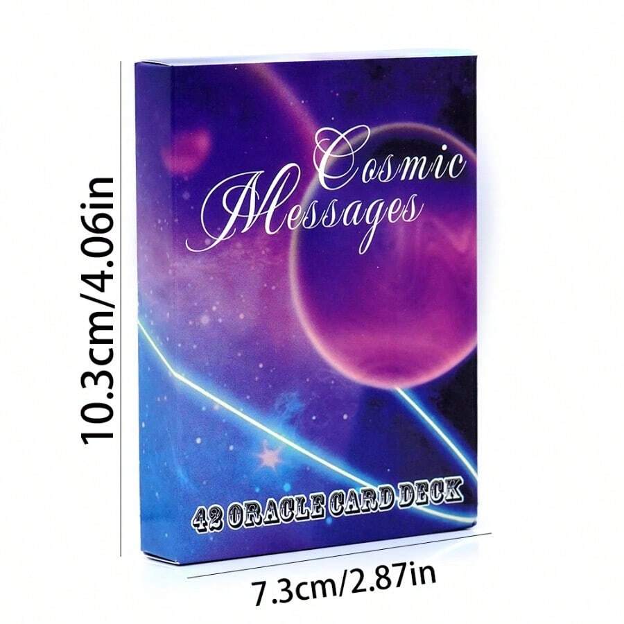 Kartu Tarot Oracle Pesan Kosmik, Permainan Ramalan Nasib, Permainan Kartu Pesta, Alat Ramalan Tarot - Putih - View 1
