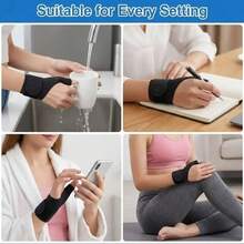 1/2pcs Adjustable Breathable Wrist Band Thumb Stabilizer - Ergonomic Support, Suitable For Computer Typing, Repetitive Work And Anti-Slip Design - Multicolor - View 7