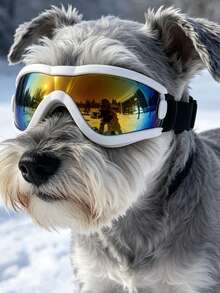5kg-10kg Dog Fashionable Adjustable Colorful Sunglasses, High Quality Multi-Color Options, Windproof Protective Goggles, Suitable For Outdoor Activities Or Photography - Black - View 19
