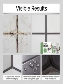 Tile Grout Sealant (Dark Gray) For Daily Home Use, Portable Tile And Floor Grout Gap Filling And Repair, Designed To Fit Various Tile Gaps, Form A Dense Layer To Block Water Penetration Into Deep Grout Joints, Control Mold Growth And Spread Inside Damp Grout Joints, And Enhance Overall Tile Decorative Effect - A - View 9