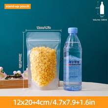 50/100入 雙面 0.18/0.2mm 厚可重複密封防潮塑膠袋，適用派對食物儲存、糖果、零食、文具、珠寶、髮飾、居家、商用、節日派對用品 - Frosted - 查看 38