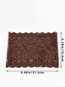 3pcs Women's Solid Color Embroidered Lace Elegant Fashion Breathable Comfortable Lightweight Decorative Headbands, Suitable For Daily Commute, Outfit Matching, Shopping, Travel, Photography, Exquisite Gift For Best Friends - 3-piece Set - Beige, Pink, Brown - View 5