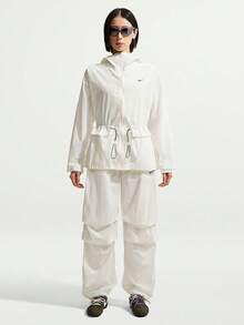 Nike Women's AS W NSW Woven Hooded Jacket IW1388-133 - White - View 6
