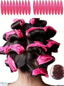 Heatless Foam Curling Rod For Sleep, Suitable For All Hair Types, Perfect For Overnight Big Waves, Easy Styling, Ideal For Daily Use Or As A Gift (E.G., Christmas) - Multicolor - View 2