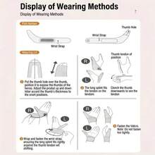 1/2pcs Adjustable Breathable Wrist Band Thumb Stabilizer - Ergonomic Support, Suitable For Computer Typing, Repetitive Work And Anti-Slip Design - Multicolor - View 6