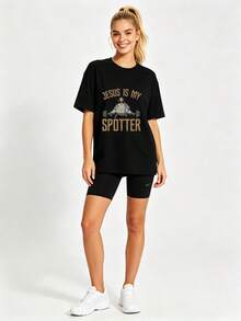 Women T-Shirts - 黑色 - 查看 8