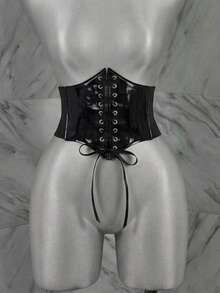 CINTURILLA ELÁSTICA AJUSTABLE CHAROL - Negro - Ver 4
