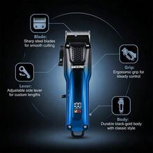 WEEME 4PCS/3PCS Rechargeable Hair Clippers Gifts For Men, Professional Barber Grooming Kit For Hair Beard Nose Trimming - View 7
