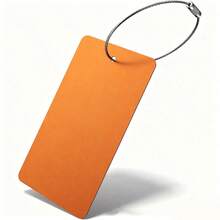 1pc Customizable Engraved Luggage Tag - Personalized Name/Address Travel Bag Label With Metal Ring - Colorful Portable Luggage Identification Tag Suitable For Handbag - Multicolor - View 8