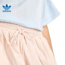 Adidas Clover-Patterned Loose-Fitting Outdoor Woven Women's Lantern Shorts - Pink Orange - View 5