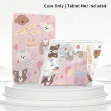 Hund, Kuchen, Tablet-Schutzhülle mit Malerei-Effekt, integrierter Stifthalter, kompatibel mit Apple 10. Gen/ A16 11. Gen/ Air 11 Schutzhülle, kompatibel mit Huawei Schutzhülle Matepad SE 11/MatePad 11/MatePad 11.5 2025, geeignet für Honor Pad 8/9/10/X8/X8A/X9, kompatibel mit Samsung/ und anderen beliebten Modellen - Verschiedenfarbig - Übersicht 5