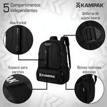 Super Kampak Mr04 Expandable Multipurpose Camping Backpack - Black - View 3