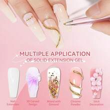 NOCIS Non-Sticky Long-Lasting Gel Tool Set, Odorless Styling Gel, Suitable For 3D Nail Art, Attaching Artificial Gems And Semi-Permanent Nail Decorations, Suitable For DIY Beginners - Multicolor - View 9