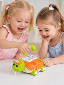Baby Musical Crawling Turtle Toy, Suitable For 6 Months Old Infants, Montessori Early Education Tummy Time Toy, Visual And Auditory Stimulation, Grasping Training, Children's Toy - Multicolor - View 7