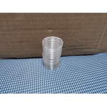 Commemorative Coin Protective Case, Coin Box, Transparent Plastic Coin Storage Box, Coin Collection Box, Coin Storage Box, Protective Case Container - Blue and White - View 16