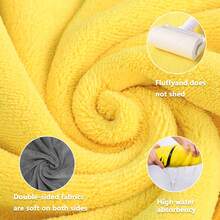 1pc Dog Bathrobe, Absorbent Pet Towel Robe, Quick-Drying Fabric, Reversible Design With Adjustable Structure, Suitable For Different Dog Breeds And Body Types, Ideal For Bathing, Swimming, Beach And Daily Grooming - Multicolor - View 9