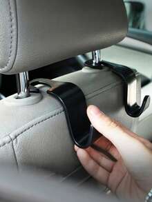2/1pc Rhinestone Car Hook, Creative Hidden Back Seat Hook For Vehicle Seat Backrest - Hook Up - View 4