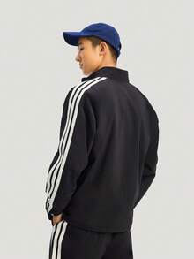 Adidas 男士 ST 3ST WV JKT 梭織運動夾克 KR2517 - 黑色 - 查看 2