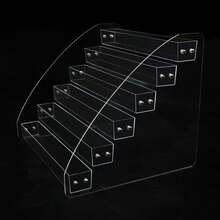 Large Capacity Makeup Storage Box, Transparent Cosmetic Display Rack, Can Store Lipstick, Eyeshadow Palette, Blush, Foundation, Perfume, Skincare Products, Dust-Proof Vanity Organizer, Suitable For Bathroom, Vanity, Tabletop, Bedroom, Sturdy Vanity Storage Box, Applicable For Home, Salon, Retail Display, Earring & Ring Storage Box, Nail Art Accessories Storage Box - Clear - View 10