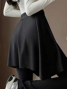 Sports Yoga Asymmetrical Anti-Exposure Wrap Skirt With Tie Straps, Skirt, Dual-Use Shawl And Hip Cover - Multicolor - View 6