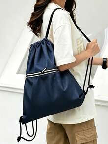BAILEE Casual And Stylish Shoulder Bag With Reflective Strips, Drawstring Closure, Perfect For Travel, Fitness, And Sports Activities. Ideal As A Gift. - Multicolor - View 6