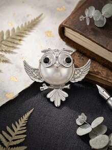 Luxus Emaille Perlen Eulen Brosche - Vogel Tier Anstecknadeln für Frauen Unisex Lässig Party Schmuck Accessoires / Freunde Geschenke Abzeichen Dekoration - Eule - Übersicht 11
