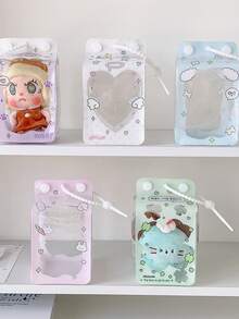1 PC Cartoon Transparent Four-Leaf Clover 3D Stroller Bag For Students 10cm Storage Bag For Outdoor Display - Multicolor - View 5