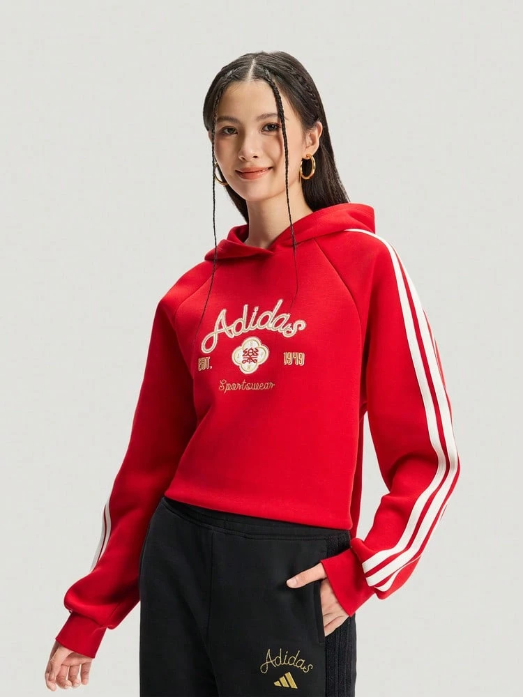 Adidas Sweatshirt Rajut Pullover NYR HOODY SWEAT Wanita KH2694 - Merah - View 1