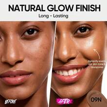 SKINTIFIC Cover Glow Perfect 氣墊粉底液－自然光澤妝感、中至高遮瑕、保濕胜肽複合成分、輕盈配方，適合乾性與混合性肌膚 - 09N Natural Cocoa - 查看 4