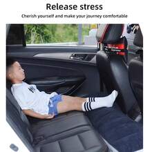 1件充氣汽車床墊 後座縫隙填充床墊 後座睡眠墊腳踏墊 通用轎車 SUV Van MPV 充氣床墊 適合公路旅行 車宿 夏日旅行 勞動節旅行 週末度假 開學季 - 彩色 - 查看 3