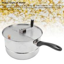 Stainless Steel Popcorn Maker, 10 Liters, Manual Crank, For Homemade Popcorn - A - View 5