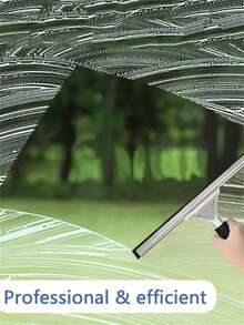 High-Performance Multi-Function Glass Cleaning Brush Set, Professional Window Cleaning Tool, Reusable Microfiber Sleeve, Efficient Cleaning Silicone Squeegee And Microfiber Cloth, Suitable For Shower Glass, Mirrors, Doors And Windows - A - View 4