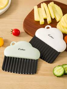 Multifunctional Stainless Steel Vegetable Slicer, Wavy Potato Cutter, Home Kitchen Appliance, Can Cut Various Shapes And Patterns - Multicolor - View 3