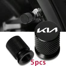 Para KAI Accesorios para Automóviles 5 piezas Componentes de protección de válvula de malla metálica, tapas de válvula, compatibles - A - Ver 6