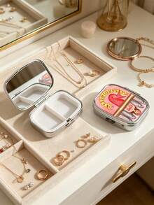Stupell Funny Sardine Square Pill Box, Made Of High-Quality Materials, Moisture-Proof And Portable, Perfect Gift For Parents' Intimate Travel, Portable Pill Storage, Mini Metal Storage Box, Portable Jewelry And Pill Box, Travel Pill Box, Weekly Pill Organizer, Daily Medications And Vitamins, Essential For Doctors And Nurses, Emergency Needs, Travel, Hiking Emergency Rescue, Personalized Creative Gift, With Cartoon Sardine, Mermaid And Unique Gift - Multicolor - View 7