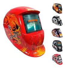 Careta De Soldar Uso Industrial Soldadura Electronica Diseño - Llamas - Ver 1
