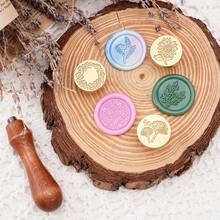 2/3/4/5/6pcs Customized Initial Wedding Wax Seal Stamp Set, Personalized Wax Seal Stamp Kit, Invitation Seal, Customizable Any Logo Or Initial Wax Seal Stamp Set, Multiple Sizes Available, Personalized Any Logo Wax Seal Set - Multicolor - View 10