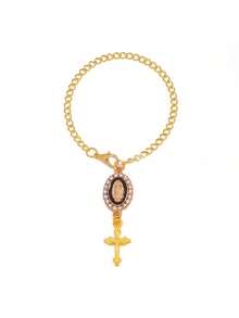 Women's Keychain Steering Wheel Charm.Features Virgin Mary Rosary Car Pendant,Cross Charm;Suitable Car Key,Accessory,Bags,Phone Cases.Holidays,Gifts - Multicolor - View 15