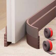 1pc Premium Door Bottom Draft Stopper/Door Gap Seal, Suitable For Bedroom Door Gap Windproofing, With Thermal Insulation, Insect-Proof, Sound-Insulating Functions (, Quick And Easy Installation) Effectively Blocks Cold Air - Multicolor - View 9