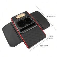4-In-1 Multifunctional Car Armrest Box Organizer Pad, Height Pad, Center Console Cup Holder, Tissue Box, Storage Bag, Car Interior Storage And Organization Accessory, Multi-Purpose Car Interior Clutter Organizer - Multicolor - View 14