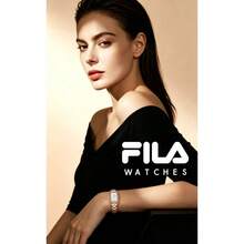 FILA 38-6953 Women Rectangle Quartz Watch, Green Dial Rhinestone Markers Rose Gold Steel Band, 7.5mm Thin Case Butterfly Buckle 3ATM Waterproof Elegan - one-size - View 6