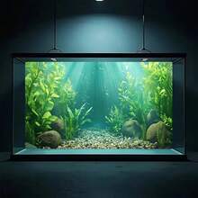 Ocean View 珊瑚與水生植物水族裝飾－自黏式可移除壁紙風背景，易撕貼可重複使用，適用淡水/海水魚缸裝飾、魚類棲息地佈置、水族貼紙，適合溪流缸、植栽缸、烏龜缸造景、攝影棚背景，自黏式前貼 - E - 查看 3
