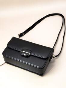 Mini cartera bandolera para teléfono, cartera de teléfono con cierre de cremallera de moda de PU suave, multifunción de gran capacidad, set de 2 piezas de cartera de teléfono y portador de tarjetas de gran capacidad - Negro - Ver 2